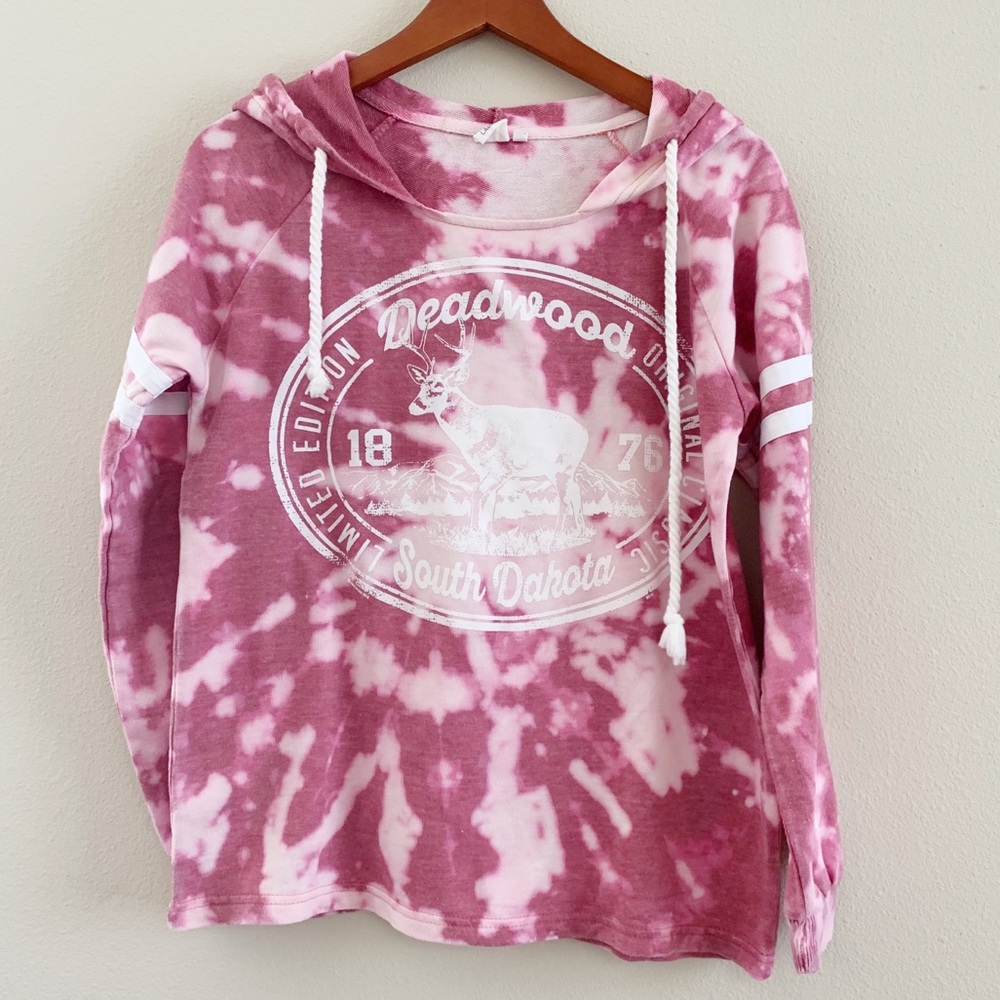 LAGACI tie dyed deadwood hoodie sweater